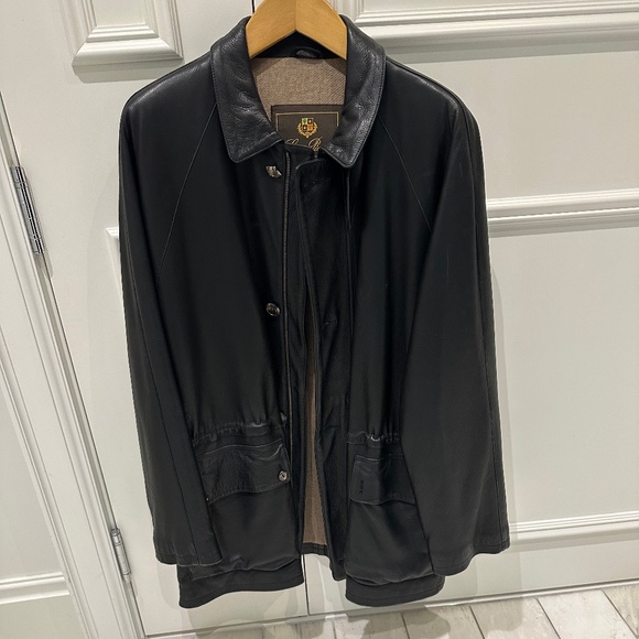 Loro Piana Men's Leather/Cashmere Coat - Picture 15 of 15